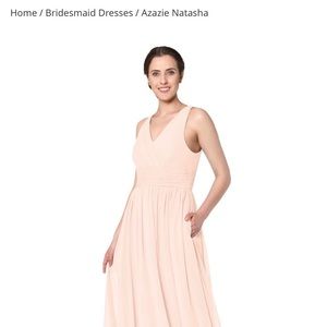 Azazie Natasha Bridesmaids Dress in Pearl Pink